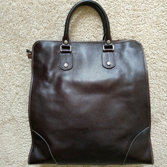 Extra Large Gucci Leather Tote Authentic Brown - Picture 2 of 8